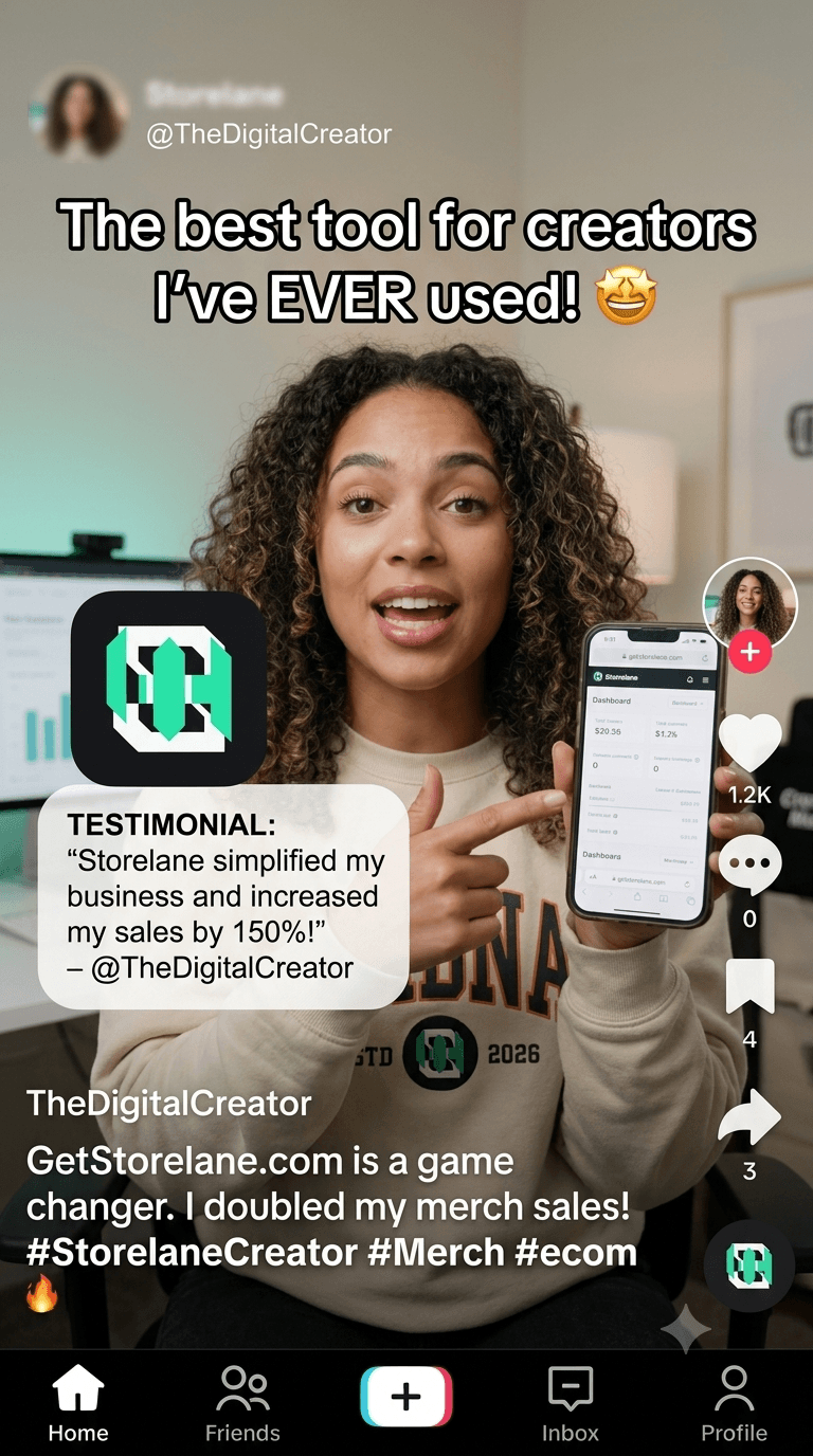 The Digital Creator creator testimonial screenshot placeholder